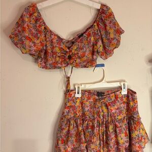 Floral Crop Top - Multicolor